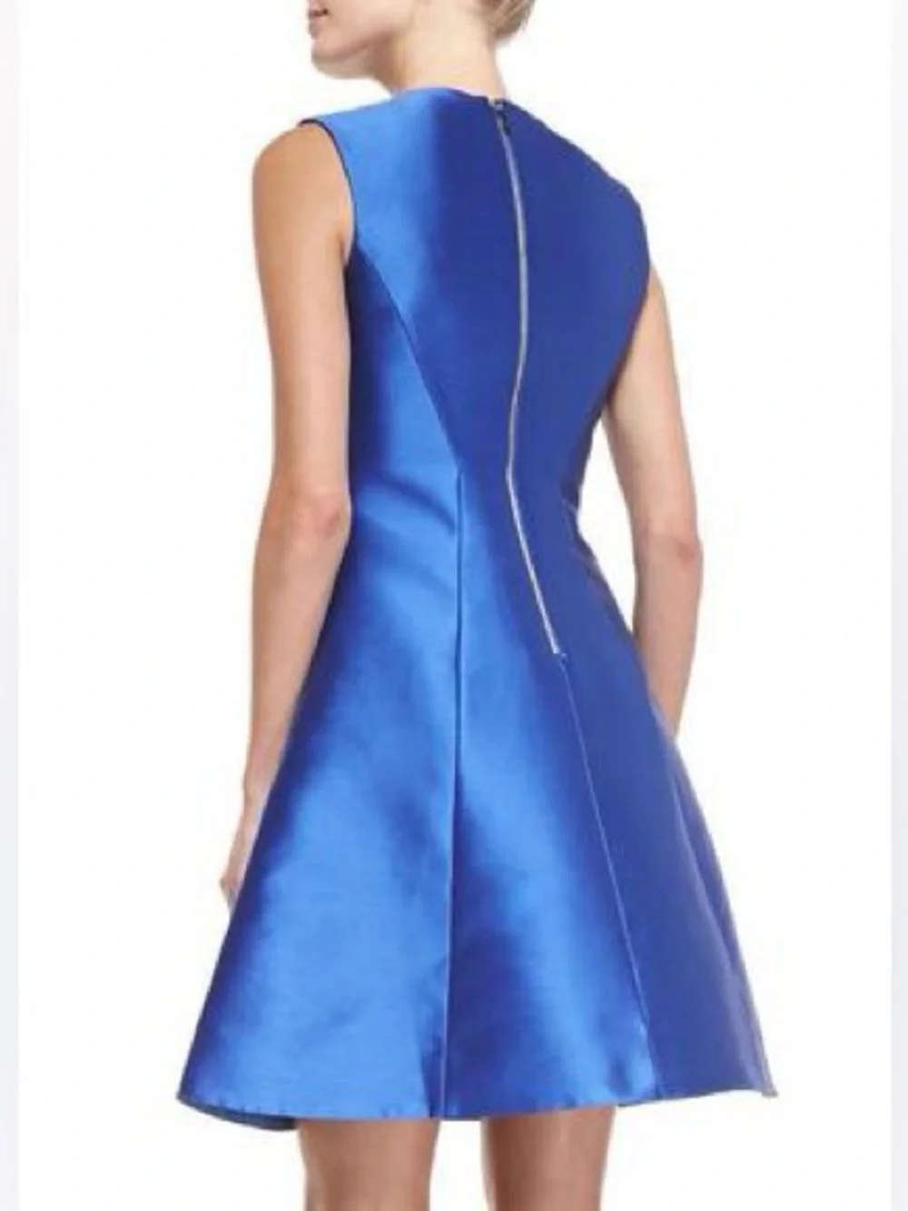 Kate Spade cosmicblue Charleen Sateen Fit And Flare Royal Blur Dress Sz 6